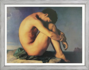 Flandrin Hippolyte: Jüngling am Meeresufer