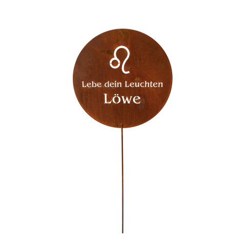 Gartenstecker Sternzeichen, Edelrost (22.06. - 21.12.) #2