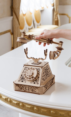 3D-Holzpuzzle, Retro Telefon #5