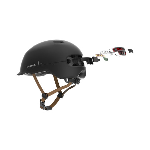 Fahrradhelm mit Bremslicht und SOS-Alarm #2