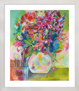 Anne Samson: Bild "Herrlicher Sonntag" (2024), gerahmt