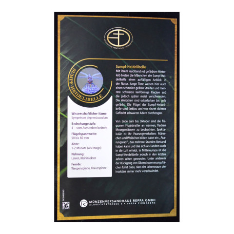  Goldbarren Bedrohte Tierarten Sumpf-Heidelibelle #4