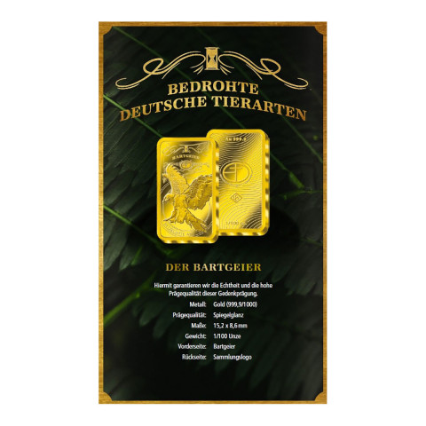  Goldbarren Bedrohte Tierarten Bartgeier #2