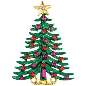 Brosche Weihnachtsbaum