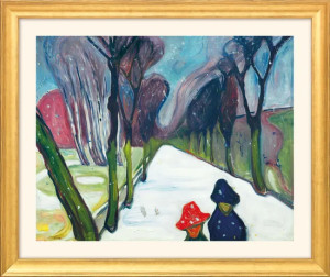 Edvard Munch: "Allee im Schneegestöber" (1906)