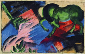 Franz Marc: "Grünes Pferd" (1912)