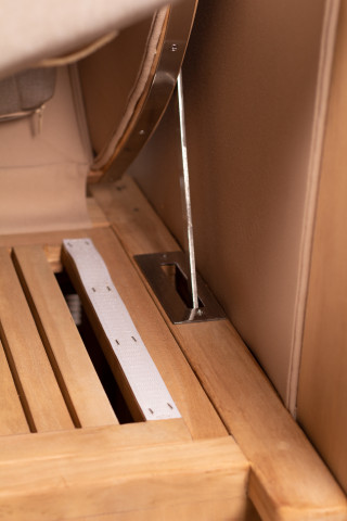 Strandkorb 1-Sitzer blau-weiß #5