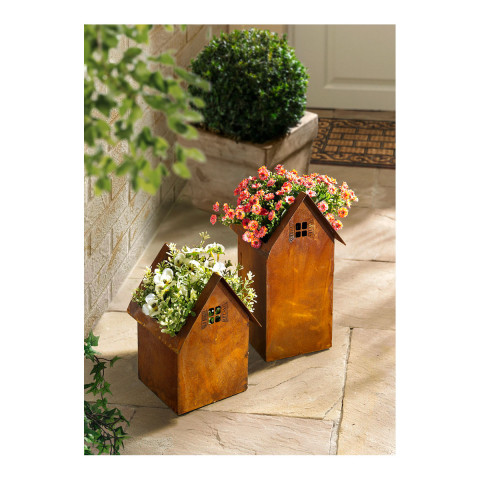 Edelrost  Set Haus zum Bepflanzen #1