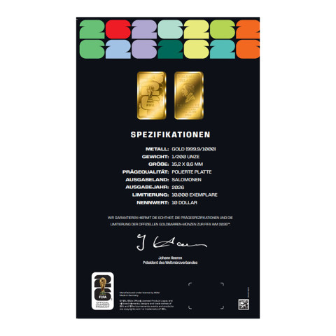  Goldbarren FIFA Fussball-WM 2026  #4