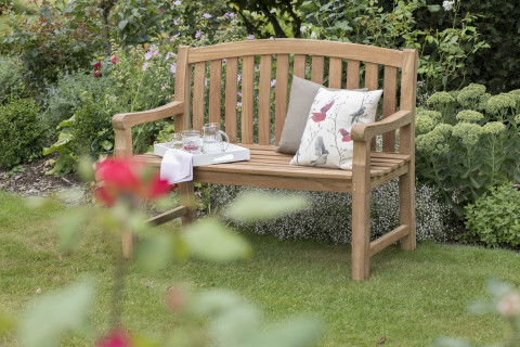 Teak-Gartenbank #2