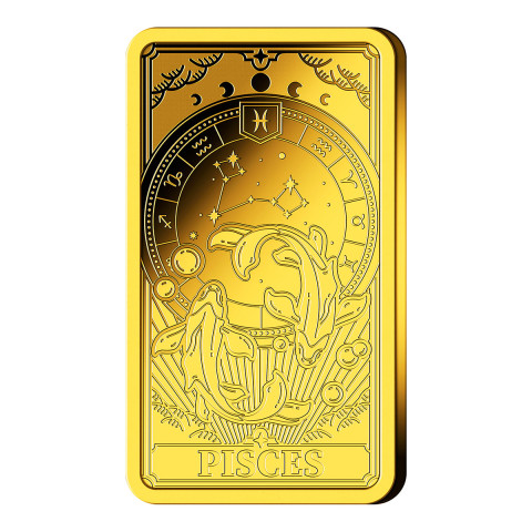 Goldbarren Sternzeichen mit Zertifikat #2