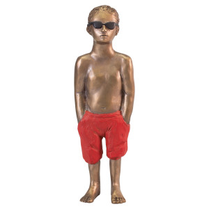Peter Hermann: Skulptur "Beachboy" (2024), Bronze