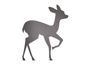 Gartenstecker Reh Vollstahl