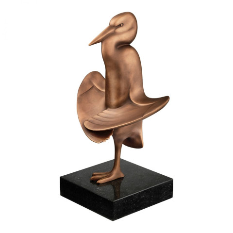 Evert den Hartog: Skulptur "Reiher in der Sonne", Bronze #1