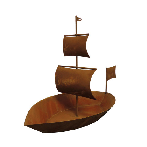  Edelrost Schiff zum Bepflanzen, 3-teilig #3