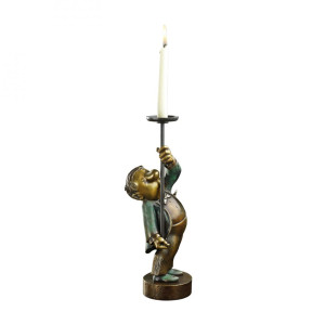 Loriots Kerzenhalter, Bronze