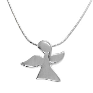  Kettenanhänger Schutzengel, mit Kette, 925er Silber  