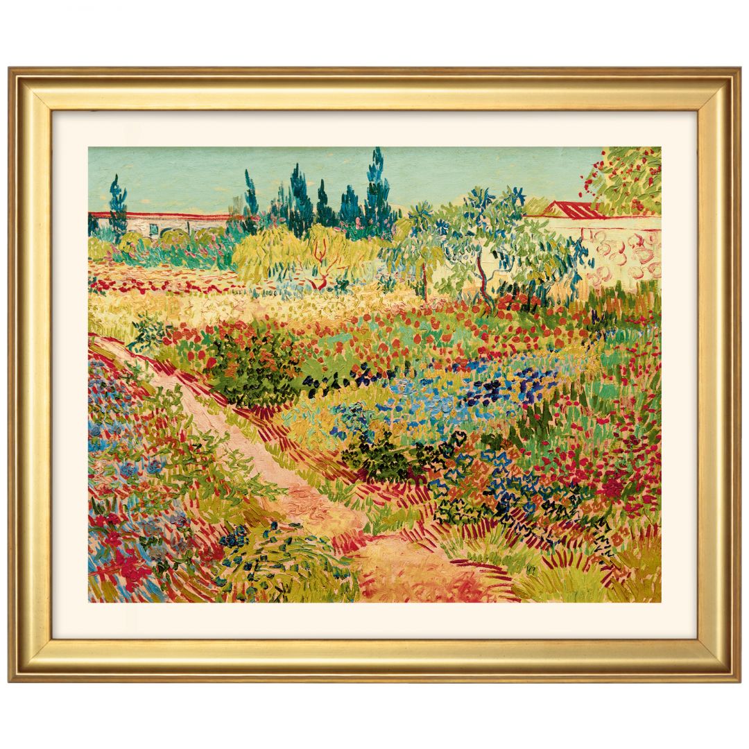Vincent van Gogh: 4 Landschaftsbilder im Set, gerahmt 