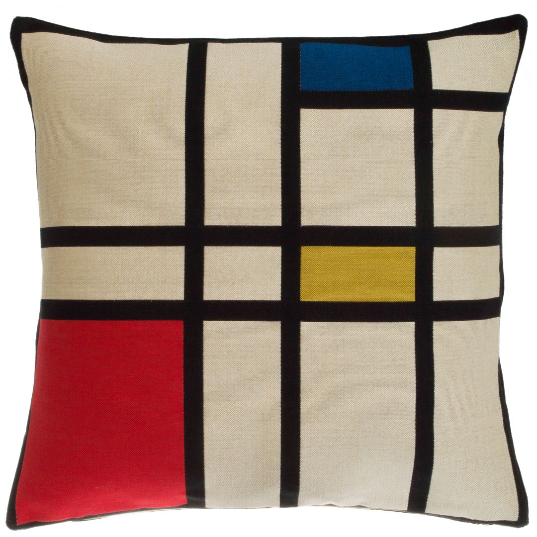 Piet Mondrian: Kissenhülle Komposition II in Rot, Blau und Gelb  1