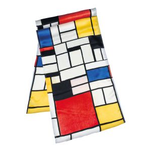 Petra Waszak: Seidenschal Mondrian 