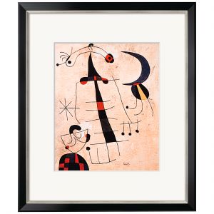 Joan Miro Bild: Klage der Liebenden, gerahmt 