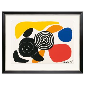 Alexander Calder: Spirals and Petals (1969), gerahmt 