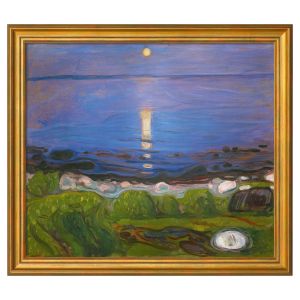 Edvard Munch: Eine Sommernacht am Strand (1902), gerahmt 