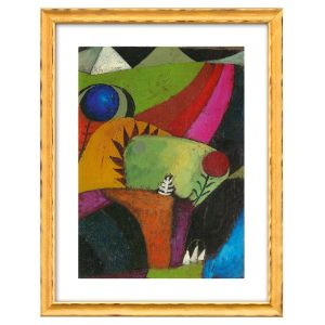 Paul Klee: Drei weiße Glockenblumen (1920), gerahmt 