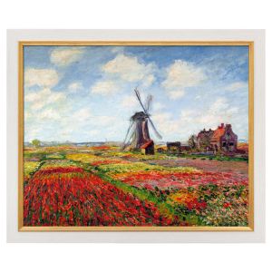 Claude Monet: Champs de tulipes en Hollande 
