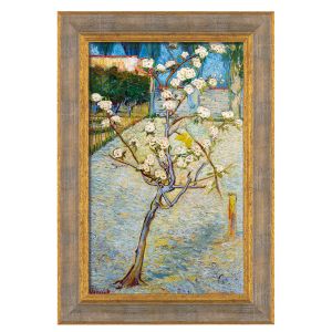 Vincent van Gogh: Blühender Birnbaum (1888), gerahmt 