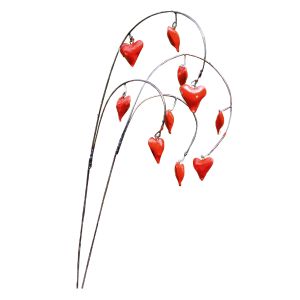Gartenstecker-Blumenset Herzblumen, 2-teilig 
