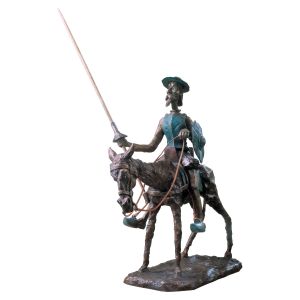 RobiN: Skulptur "Don Quichotte, der Ritter von der traurigen Gestalt", Bronze 