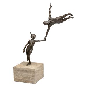 Antonio de Andrés-Gayón: Skulptur Vertrauen - Kunststück Partnerschaft, Bronze 