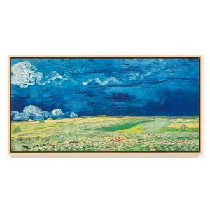 Vincent van Gogh: Bild Kornfeld bei Gewitterstimmung (1890), gerahmt 