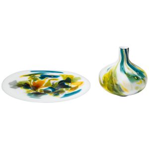 Glasschale und -vase Monet im Set 