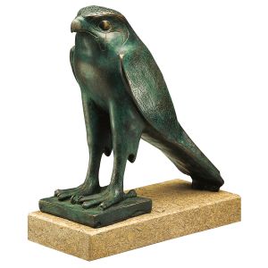 Skulptur Horus-Falke, Version in Kunstbronze 