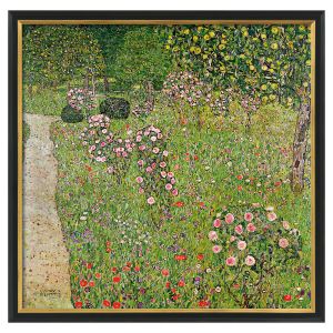 Gustav Klimt: Bild Obstgarten mit Rosen (1911-12), gerahmt 