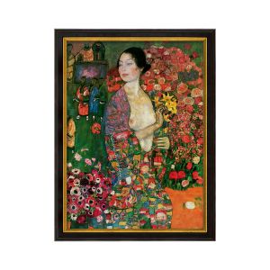 Gustav Klimt: Bild "Die Tänzerin" (1916-18) im Rahmen 