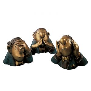 Loriot: Skulpturen "Die drei Charakterköpfe" 