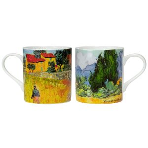 Vincent van Gogh: 2 Becher "Provence" im Set, Porzellan 