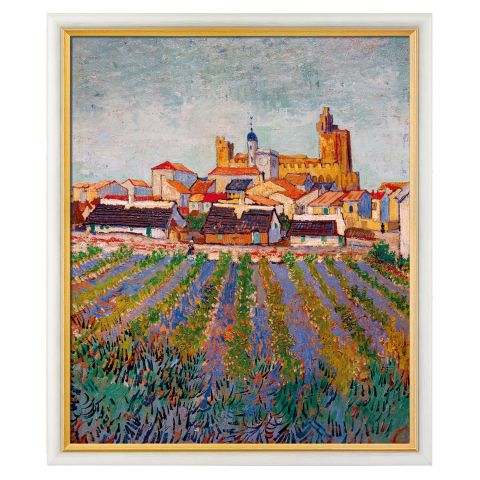 Vincent van Gogh: Blick auf Saintes-Maries-de-la-Mer (1888) 