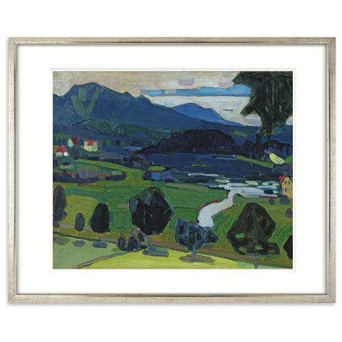 Wassily Kandinsky: Murnau – Blick über den Staffelsee, 1908 