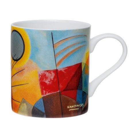 Wassily Kandinsky - 2 Becher Schweres Rot und Gelb - Rot - Blau im Set, Porzellan 