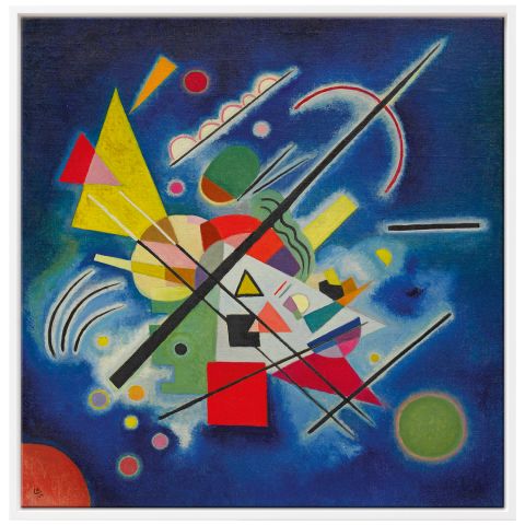 Wassily Kandinsky: Blaues Bild (1924), gerahmt 
