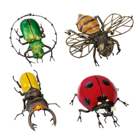 4 Insekten im Set 