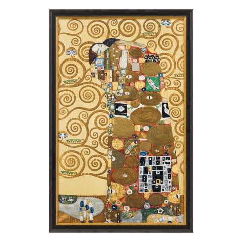 Gustav Klimt: Bild Die Erfüllung, gerahmt 