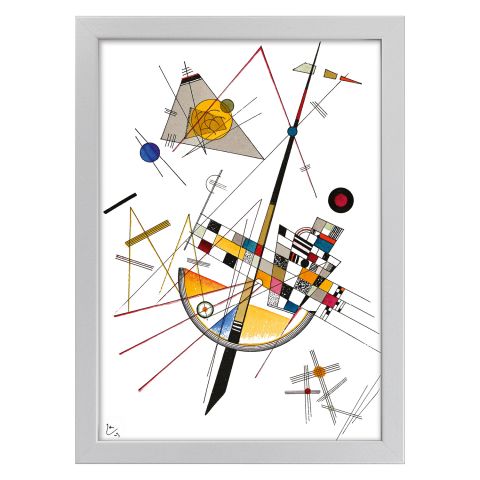 Wassily Kandinsky: 4 Bilder im Set, gerahmt 
