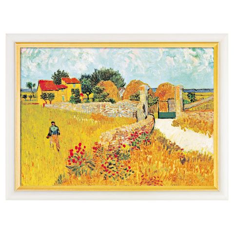 Vincent van Gogh: Bild - Un Mas de Provence (Ein Bauernhaus in der Provence) (1888), gerahmt 
