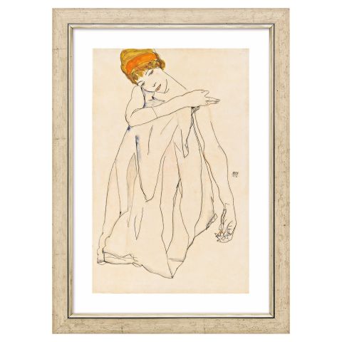 Egon Schiele: Bild - Die Tänzerin (1913), gerahmt 