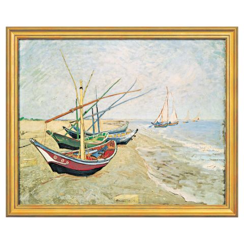 Vincent van Gogh: Fischerboote am Strand von Les Saintes-Marie-de-la-Mer, 